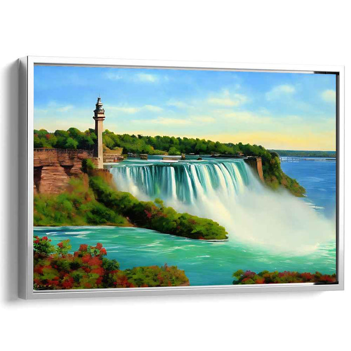 Fleeting Horizon Moment: Realistic Landscape Canvas Art