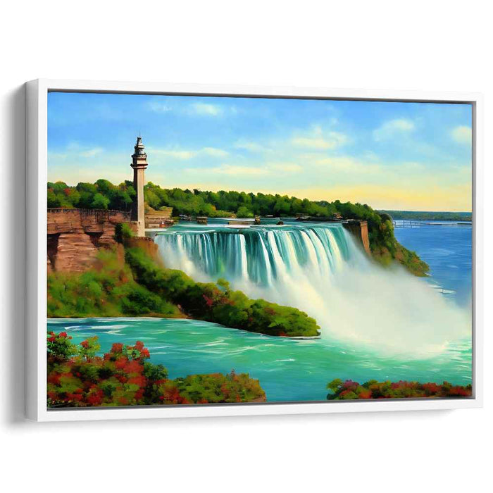 Fleeting Horizon Moment: Realistic Landscape Canvas Art