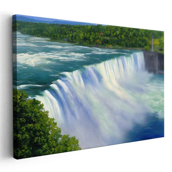 Ripples Whispering Serenity: Tranquil Waterscape Canvas Art Print