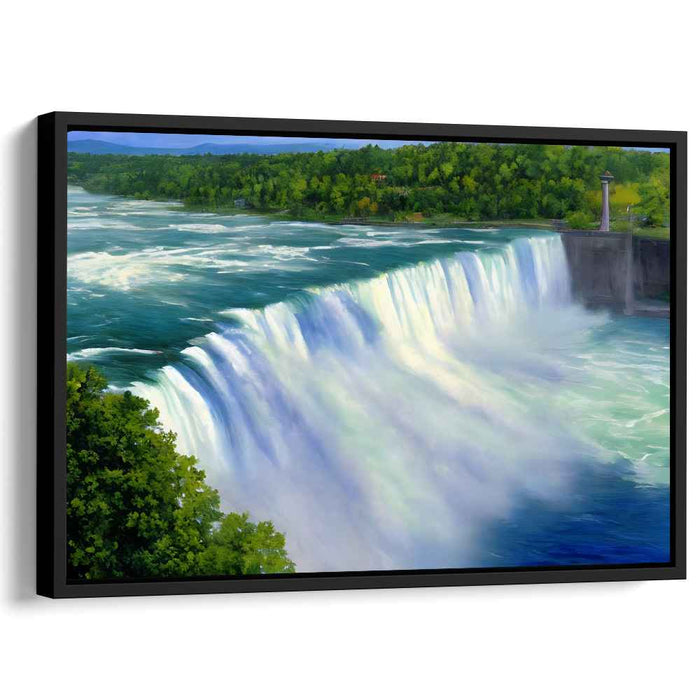 Ripples Whispering Serenity: Tranquil Waterscape Canvas Art Print