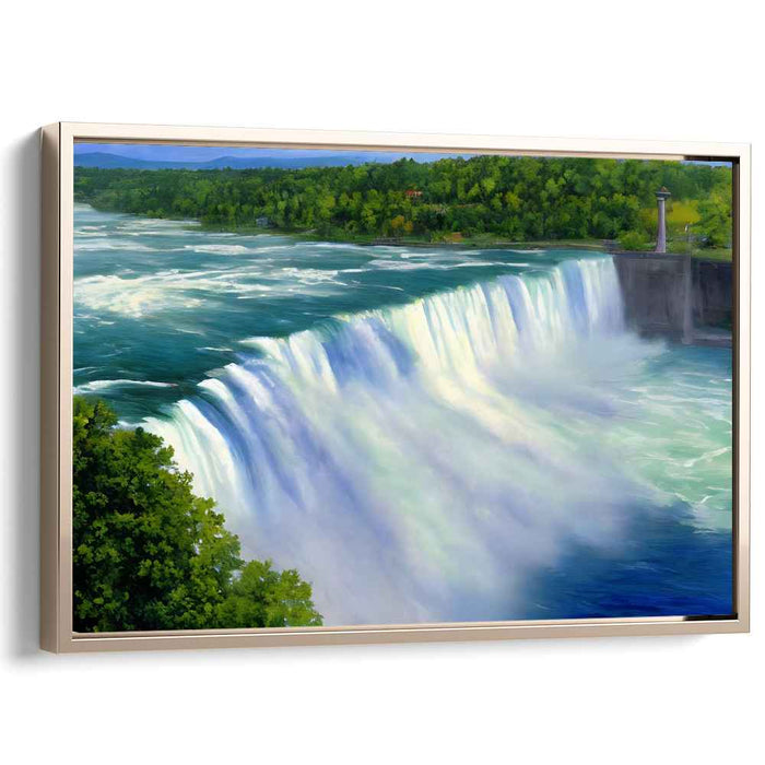 Ripples Whispering Serenity: Tranquil Waterscape Canvas Art Print