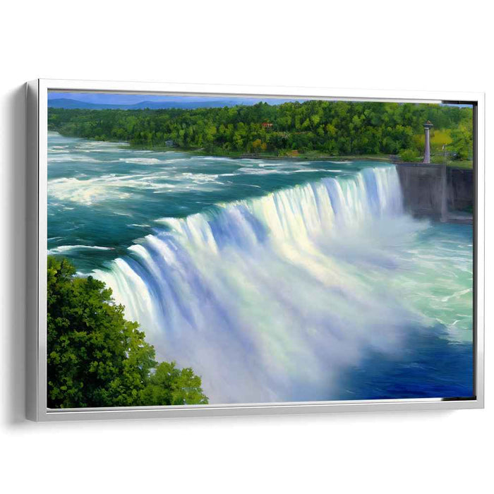 Ripples Whispering Serenity: Tranquil Waterscape Canvas Art Print