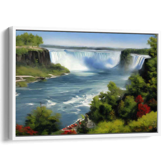 Echoing Hillsides: Vibrant Landscape Canvas Art