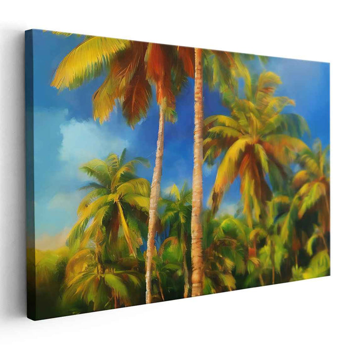 Vibrant Palm Paradise Canvas Art: Vibrant Palm Paradise Canvas Art