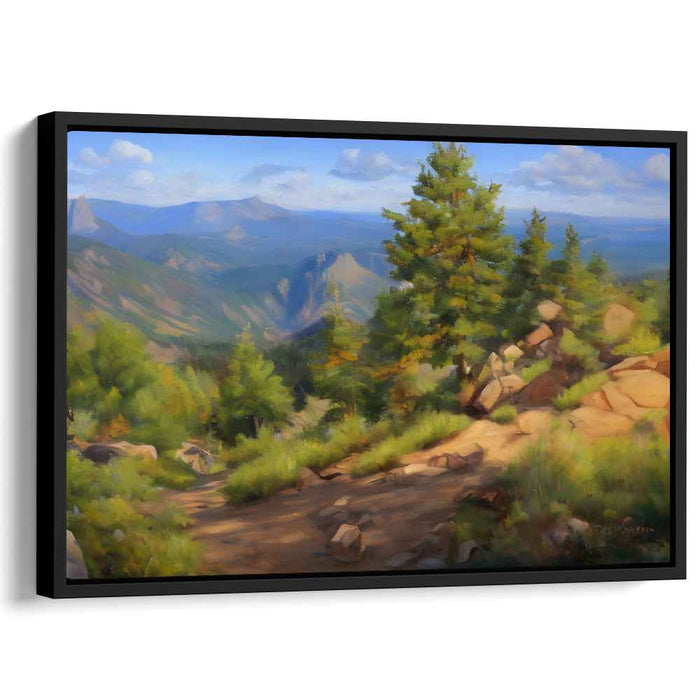 Tranquil Dream Vista: Serene Landscape Canvas Art Print