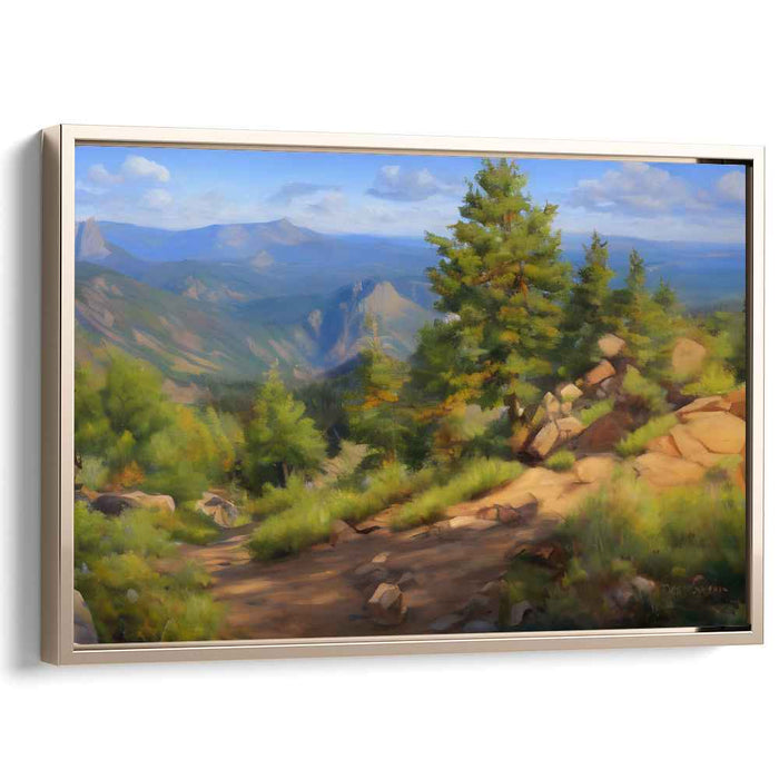 Tranquil Dream Vista: Serene Landscape Canvas Art Print