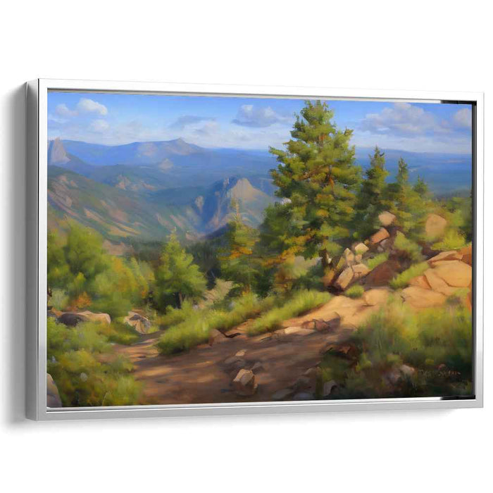 Tranquil Dream Vista: Serene Landscape Canvas Art Print