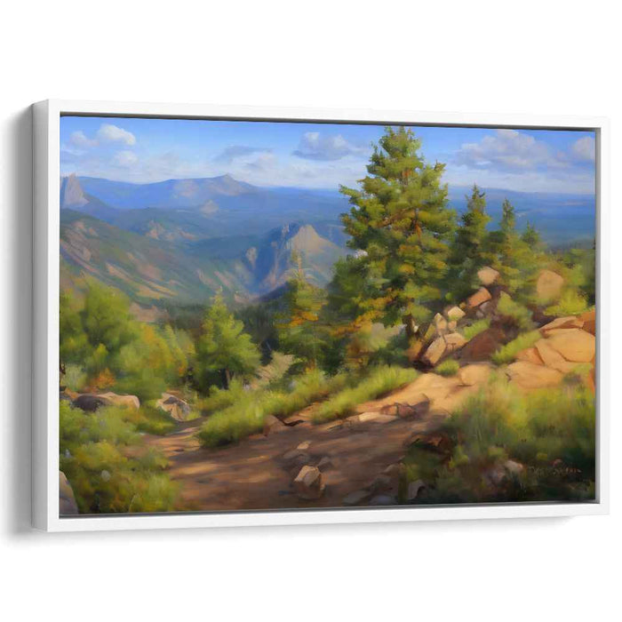 Tranquil Dream Vista: Serene Landscape Canvas Art Print