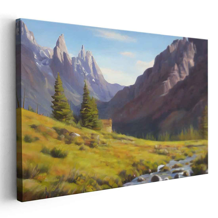 Perspective Play: Realistic Landscape Canvas Art
