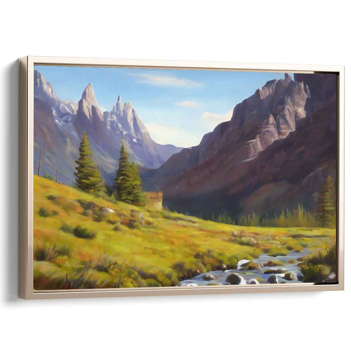Perspective Play: Realistic Landscape Canvas Art