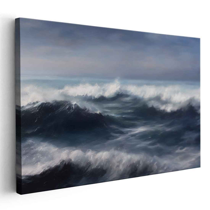 Tranquil Tides Gallery Piece: Serene Seascape Canvas Art