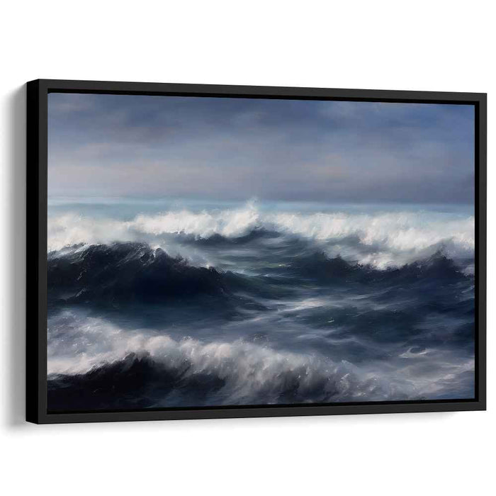 Tranquil Tides Gallery Piece: Serene Seascape Canvas Art