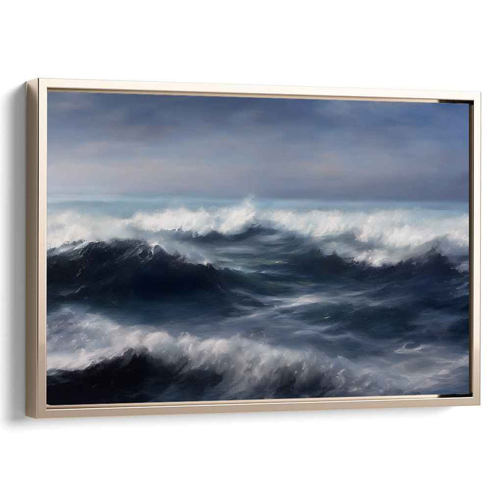 Tranquil Tides Gallery Piece: Serene Seascape Canvas Art
