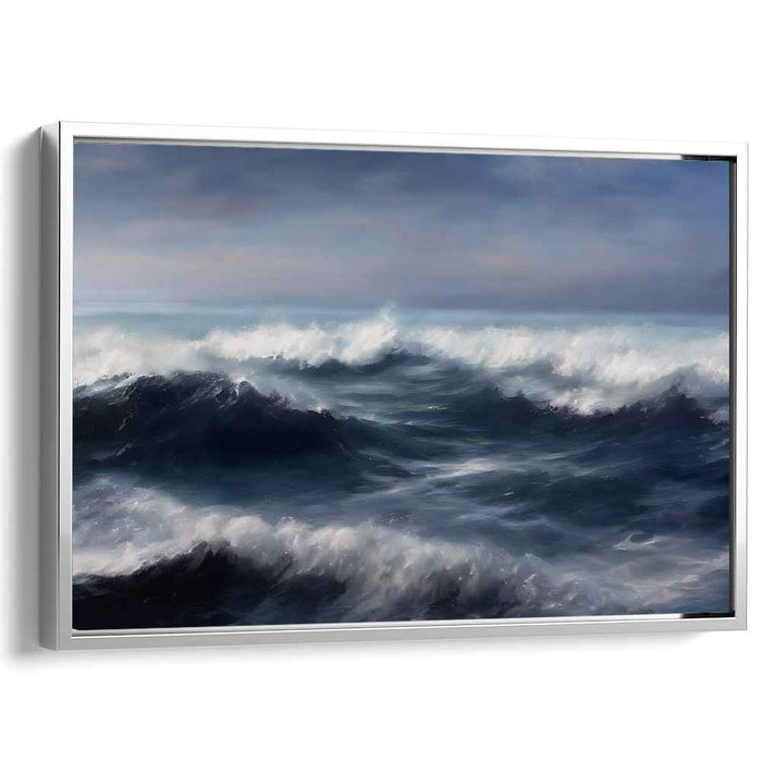 Tranquil Tides Gallery Piece: Serene Seascape Canvas Art