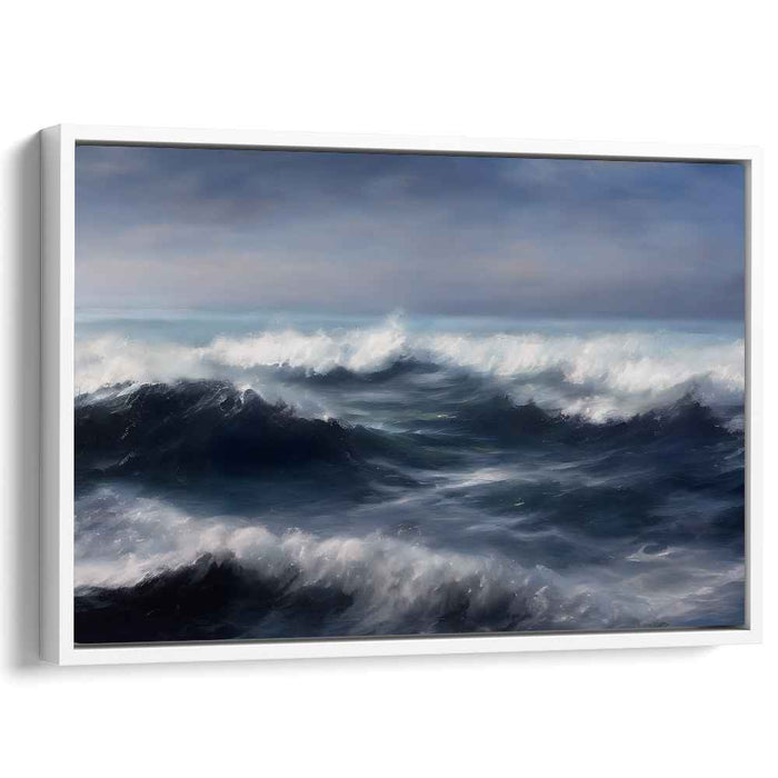 Tranquil Tides Gallery Piece: Serene Seascape Canvas Art