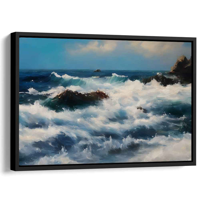 Aqua Realms: Realistic Oceanic Seascape Canvas Art