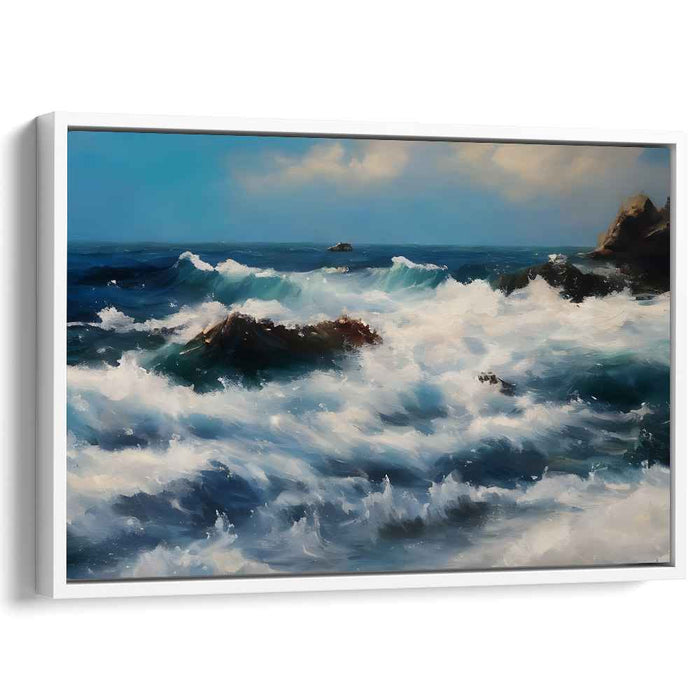 Aqua Realms: Realistic Oceanic Seascape Canvas Art