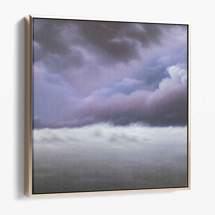 Tempest Horizon: Dramatic Ocean and Sky Canvas Art Print