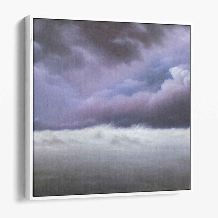 Tempest Horizon: Dramatic Ocean and Sky Canvas Art Print