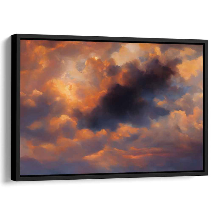 Stormy Skies Dance: Dramatic Cloudscape Canvas Art Print