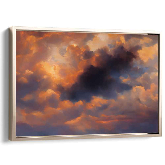 Stormy Skies Dance: Dramatic Cloudscape Canvas Art Print