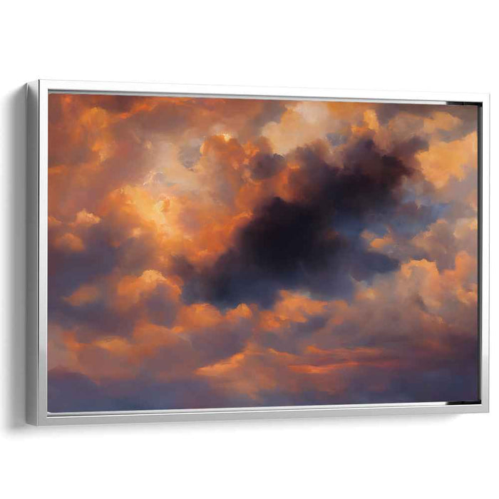 Stormy Skies Dance: Dramatic Cloudscape Canvas Art Print