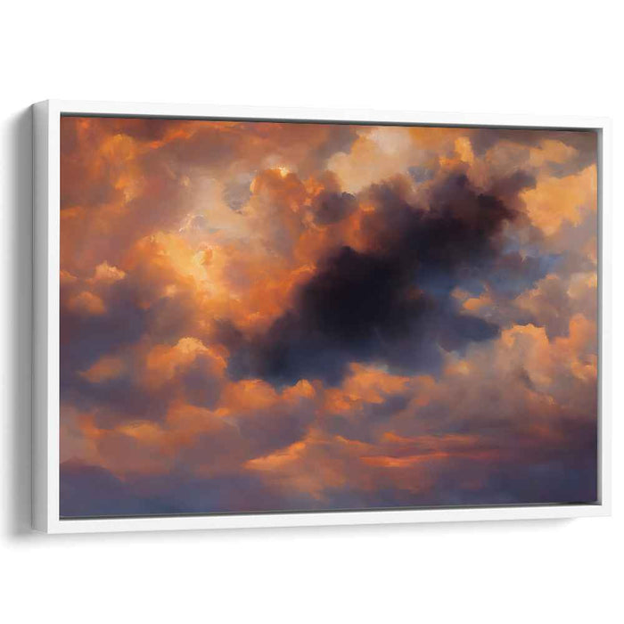 Stormy Skies Dance: Dramatic Cloudscape Canvas Art Print