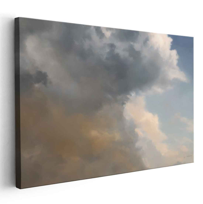 Serene Transition: Realistic Cloudscape Canvas Art Print