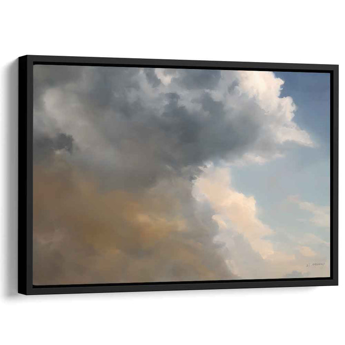 Serene Transition: Realistic Cloudscape Canvas Art Print