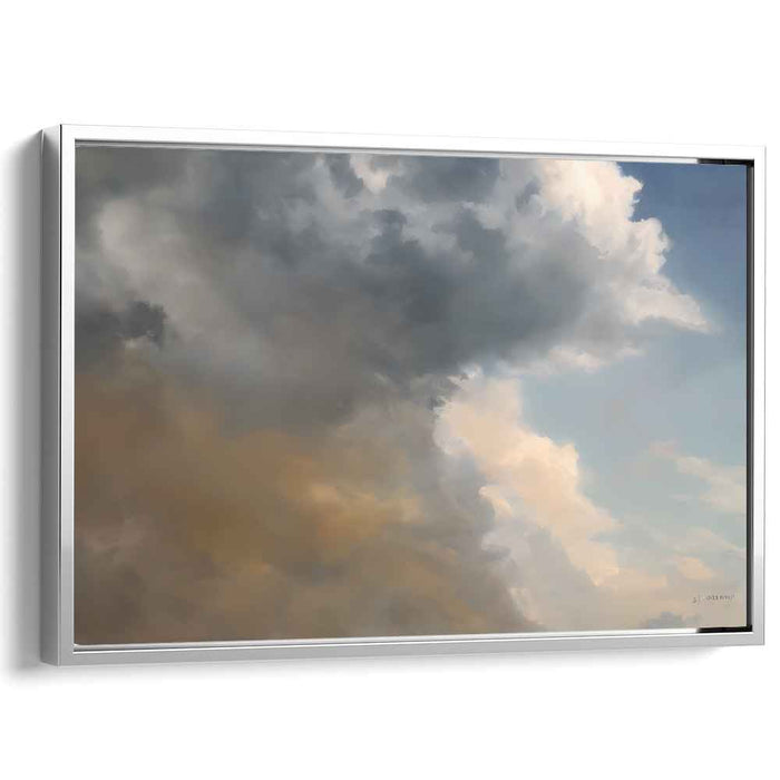 Serene Transition: Realistic Cloudscape Canvas Art Print