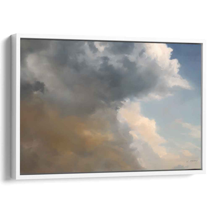 Serene Transition: Realistic Cloudscape Canvas Art Print