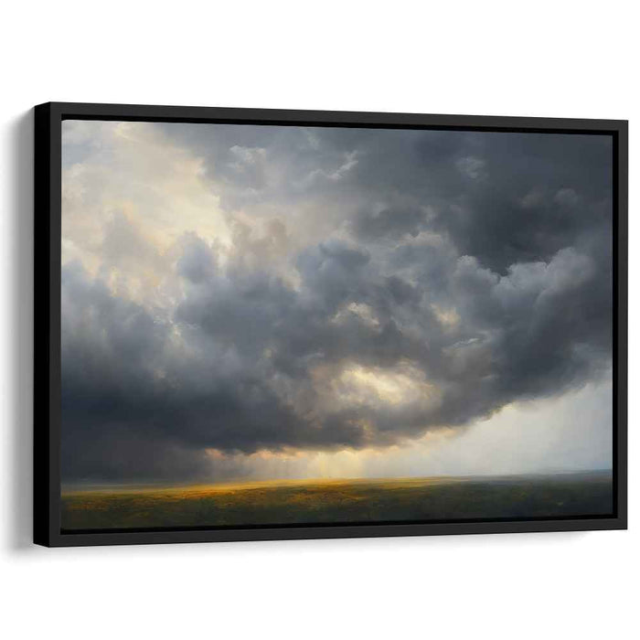 Storm's Elegy: Romantic Sky and Light Canvas Art Print
