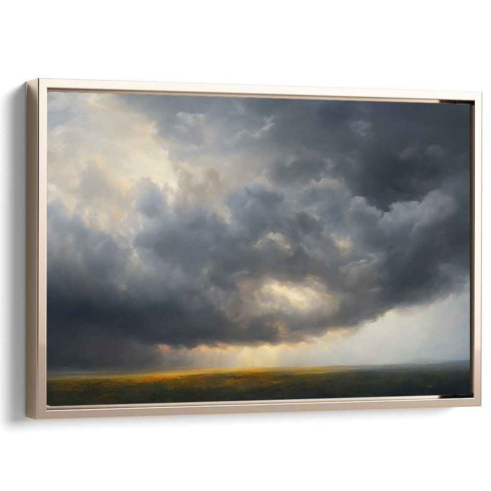 Storm's Elegy: Romantic Sky and Light Canvas Art Print