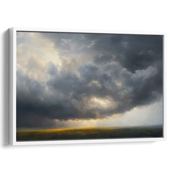 Storm's Elegy: Romantic Sky and Light Canvas Art Print