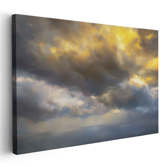 Whispers Of The Infinite: Dramatic Skyscape Canvas Art Print