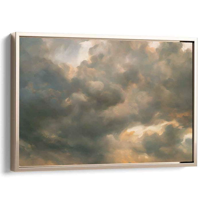 Whispers of Love in the Sky: Romantic Cloudscape Canvas Art Print