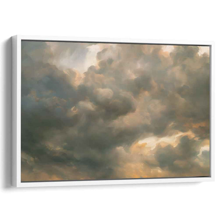 Whispers of Love in the Sky: Romantic Cloudscape Canvas Art Print