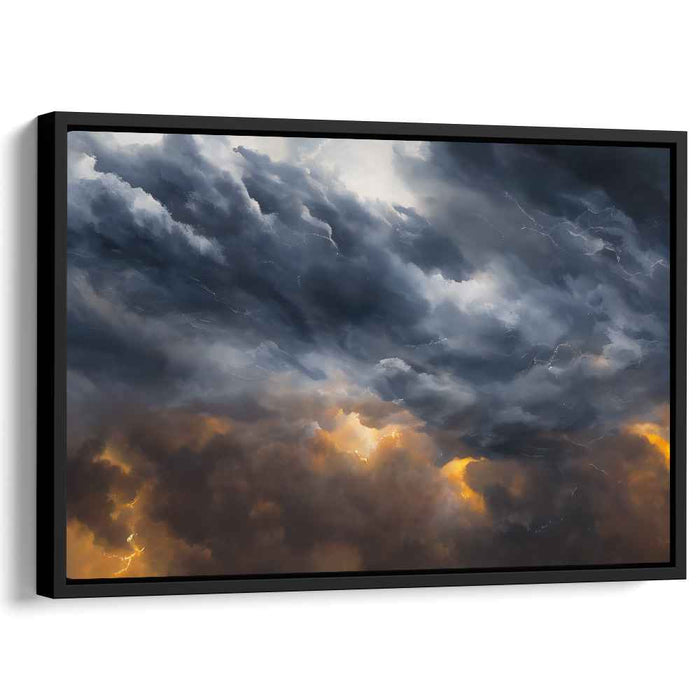 Tempestuous Symphony: A Vivid Display of Nature's Fury Canvas Art
