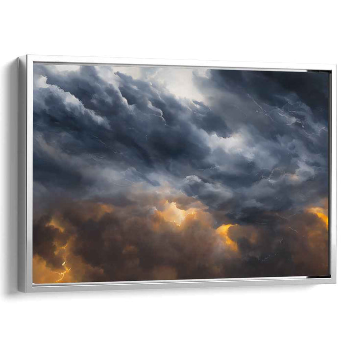 Tempestuous Symphony: A Vivid Display of Nature's Fury Canvas Art