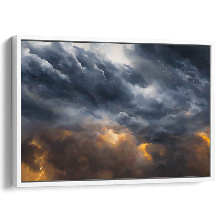 Tempestuous Symphony: A Vivid Display of Nature's Fury Canvas Art
