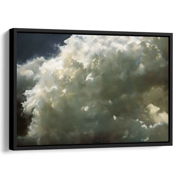 Majestic Skies: Realistic Cloudscape Canvas Art Print