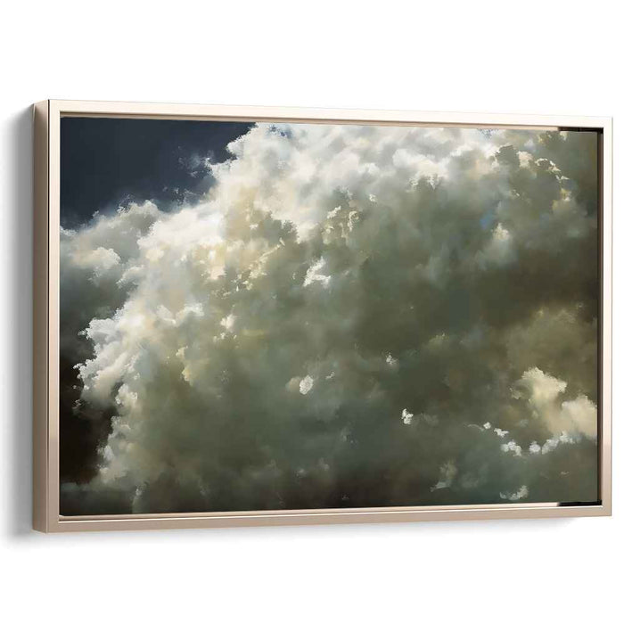 Majestic Skies: Realistic Cloudscape Canvas Art Print