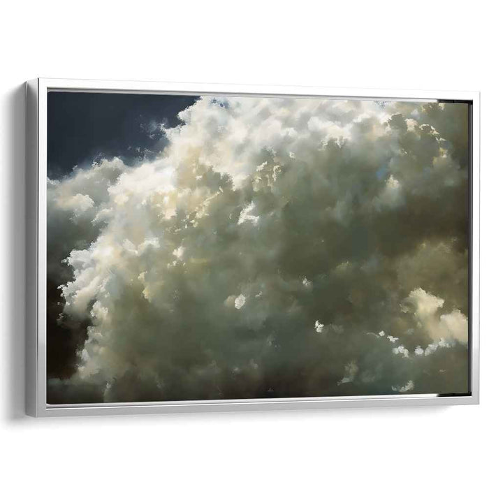 Majestic Skies: Realistic Cloudscape Canvas Art Print