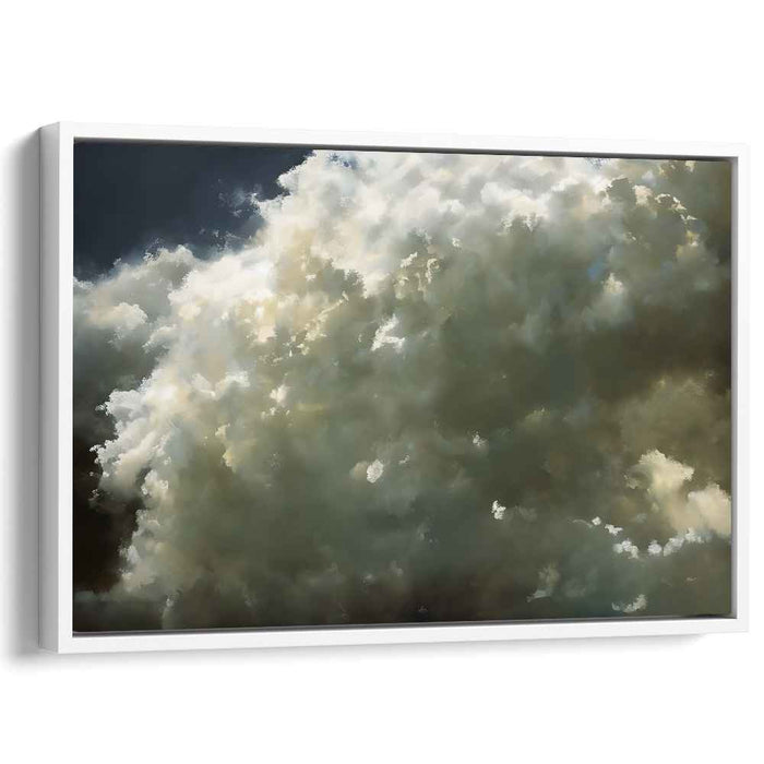 Majestic Skies: Realistic Cloudscape Canvas Art Print
