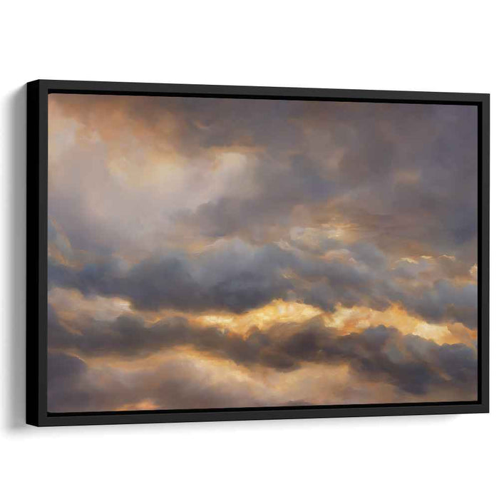 Whispers of Starlight: Romantic Skyscape Canvas Art Print