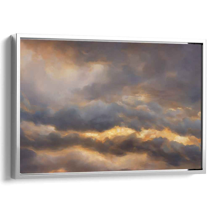 Whispers of Starlight: Romantic Skyscape Canvas Art Print