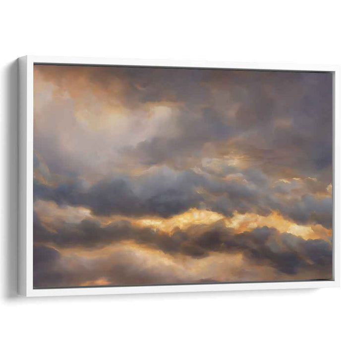 Whispers of Starlight: Romantic Skyscape Canvas Art Print
