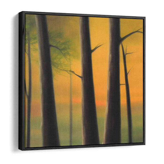 Twilight Silence: Mystical Forest at Dusk Canvas Art