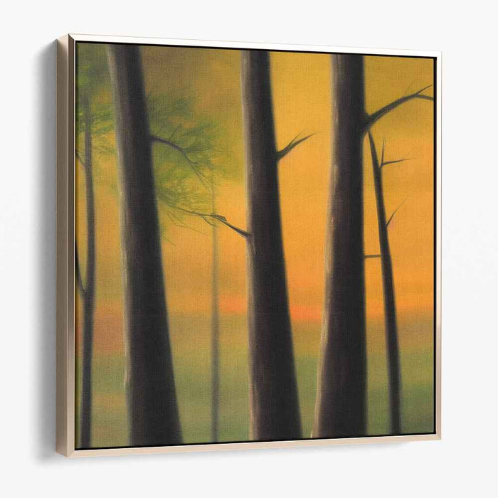 Twilight Silence: Mystical Forest at Dusk Canvas Art