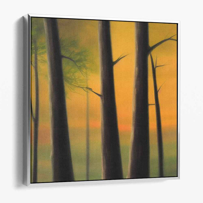 Twilight Silence: Mystical Forest at Dusk Canvas Art